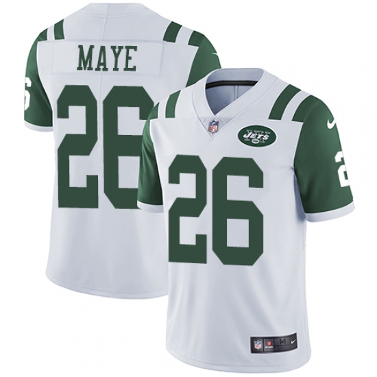 Nike Jets #26 Marcus Maye White Youth Stitched NFL Vapor Untouchable Limited Jersey Nike Jets #26 Marcus Maye White Youth Stitched NFL Vapor Untouchable Limited Jersey
