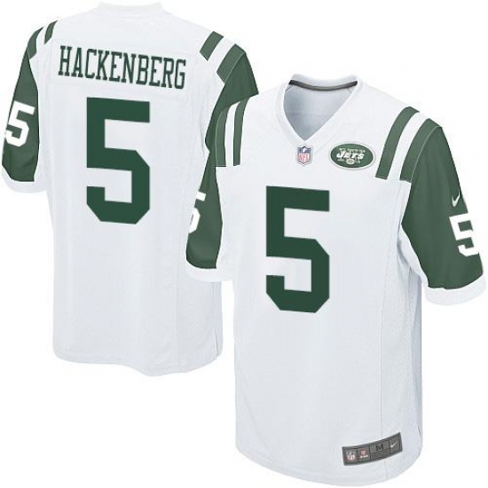 Nike Jets #5 Christian Hackenberg White Youth Stitched NFL Elite Jersey Nike Jets #5 Christian Hackenberg White Youth Stitched NFL Elite Jersey