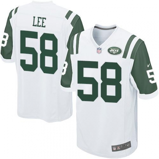 Nike Jets #58 Darron Lee White Youth Stitched NFL Elite Jersey Nike Jets #58 Darron Lee White Youth Stitched NFL Elite Jersey