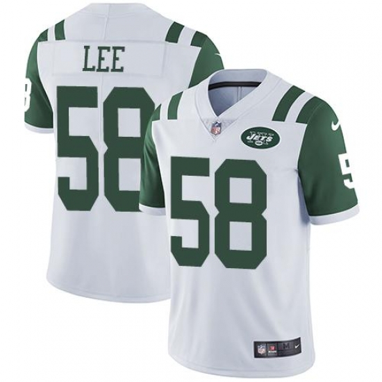 Nike Jets #58 Darron Lee White Youth Stitched NFL Vapor Untouchable Limited Jersey Nike Jets #58 Darron Lee White Youth Stitched NFL Vapor Untouchable Limited Jersey