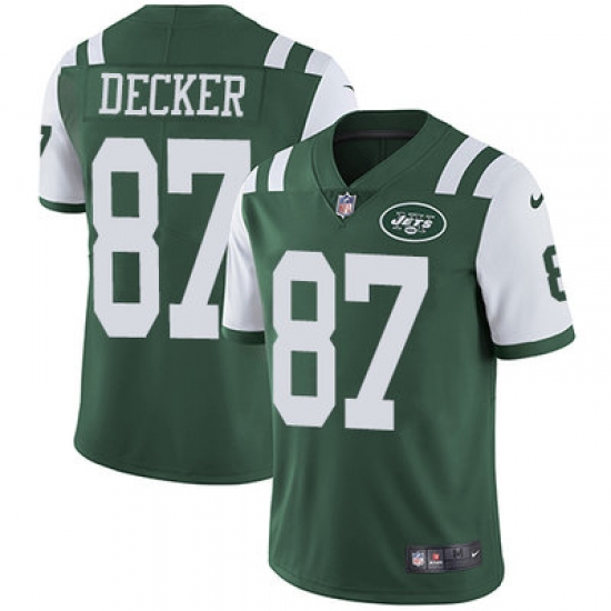 Nike Jets #87 Eric Decker Green Team Color Youth Stitched NFL Vapor Untouchable Limited Jersey Nike Jets #87 Eric Decker Green Team Color Youth Stitched NFL Vapor Untouchable Limited Jersey