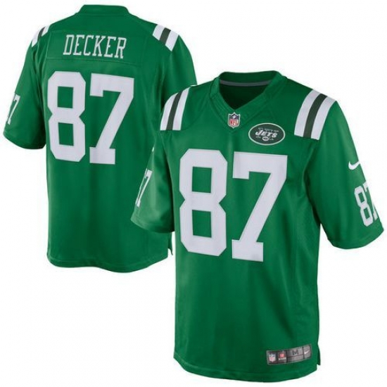 Nike Jets #87 Eric Decker Green Youth Stitched NFL Elite Rush Jersey Nike Jets #87 Eric Decker Green Youth Stitched NFL Elite Rush Jersey