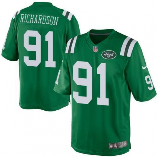 Nike Jets #91 Sheldon Richardson Green Youth Stitched NFL Elite Rush Jersey Nike Jets #91 Sheldon Richardson Green Youth Stitched NFL Elite Rush Jersey