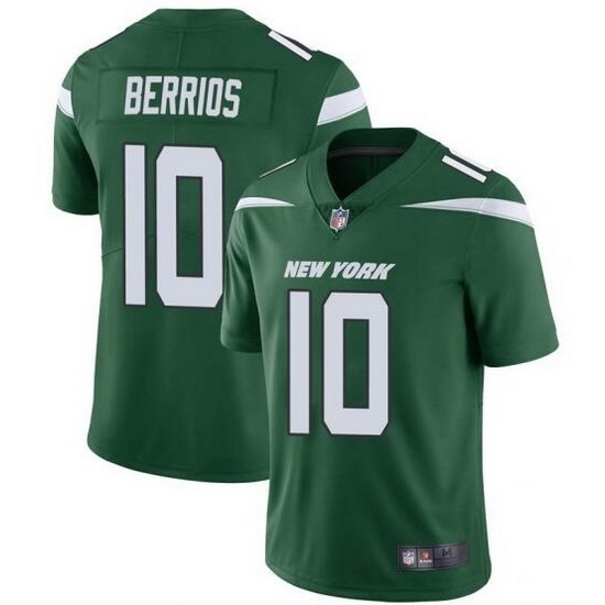 Youth New York Jets #10 Braxton Berrios Green Vapor Untouchable Limited Stitched Jersey Youth New York Jets #10 Braxton Berrios Green Vapor Untouchable Limited Stitched Jersey