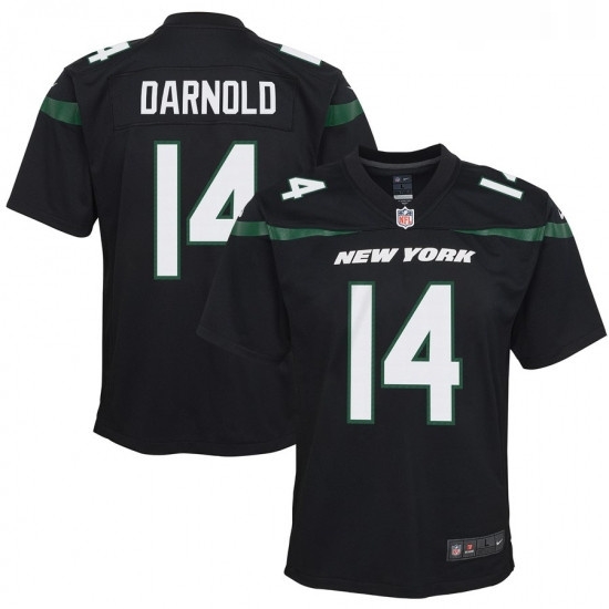 Youth New York Jets 14 Sam Darnold Nike Game Jersey Black Youth New York Jets 14 Sam Darnold Nike Game Jersey Black