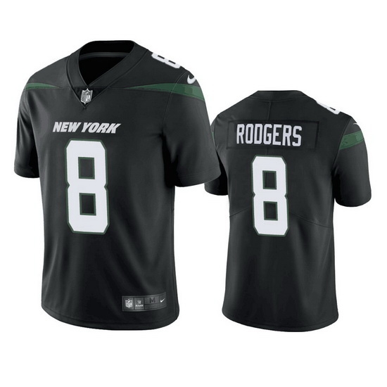 Youth New York Jets 8 Aaron Rodgers Black Vapor Untouchable Limited Stitched Jersey Youth New York Jets 8 Aaron Rodgers Black Vapor Untouchable Limited Stitched Jersey