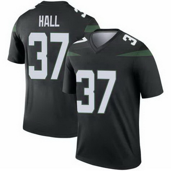 Youth New York Jets Bryce Hall #37 Black Vapor Limited Stitched Football Jersey Youth New York Jets Bryce Hall #37 Black Vapor Limited Stitched Football Jersey