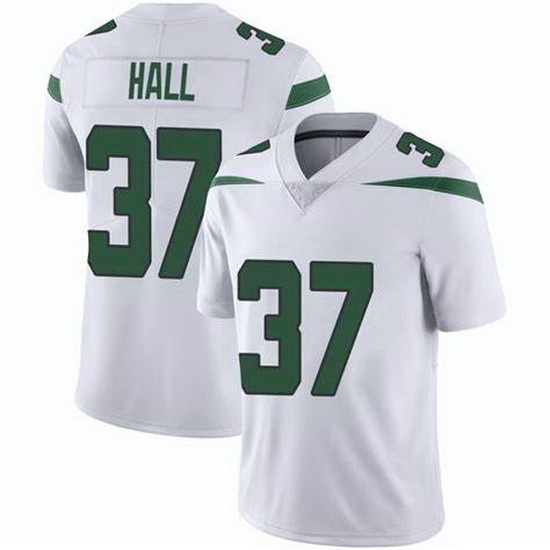Youth New York Jets Bryce Hall #37 White Vapor Limited Stitched Football Jersey Youth New York Jets Bryce Hall #37 White Vapor Limited Stitched Football Jersey