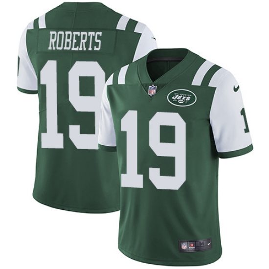 Youth Nike Jets 19 Andre Roberts Green Team Color Stitched NFL Vapor Untouchable Limited Jersey Youth Nike Jets 19 Andre Roberts Green Team Color Stitched NFL Vapor Untouchable Limited Jersey