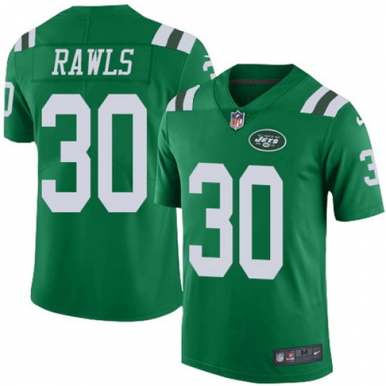 Youth Nike Jets #30 Thomas Rawls Green Youth Stitched NFL Limited Rush Jersey Youth Nike Jets #30 Thomas Rawls Green Youth Stitched NFL Limited Rush Jersey