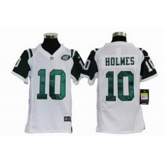 Youth Nike New York Jets 10# Santonio Holmes White Nike NFL Jerseys Youth Nike New York Jets 10# Santonio Holmes White Nike NFL Jerseys