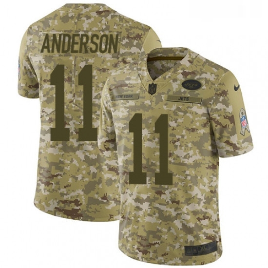 Youth Nike New York Jets 11 Robby Anderson Limited Camo 2018 Salute to Service NFL Jersey Youth Nike New York Jets 11 Robby Anderson Limited Camo 2018 Salute to Service NFL Jersey