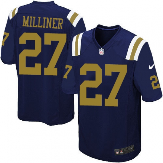 Youth Nike New York Jets #27 Dee Milliner Elite Navy Blue Alternate NFL Jersey Youth Nike New York Jets #27 Dee Milliner Elite Navy Blue Alternate NFL Jersey