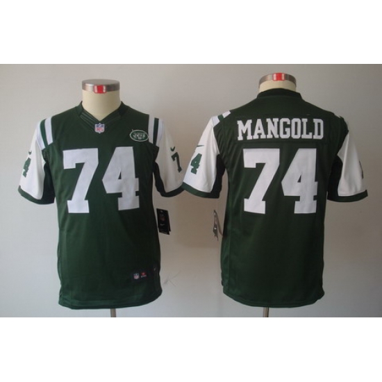 Youth Nike New York Jets #74 Nick Mangold Green Limited Jerseys Youth Nike New York Jets #74 Nick Mangold Green Limited Jerseys