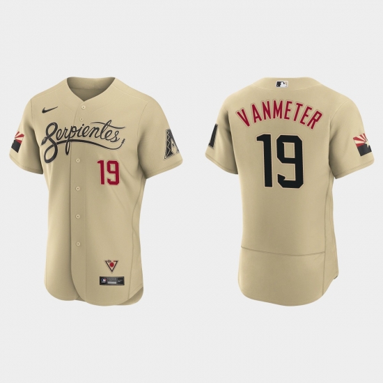 Arizona Diamondbacks 19 Josh Vanmeter Men Nike 2021 City Connect Authentic MLB Jersey Gold Arizona Diamondbacks 19 Josh Vanmeter Men Nike 2021 City Connect Authentic MLB Jersey Gold