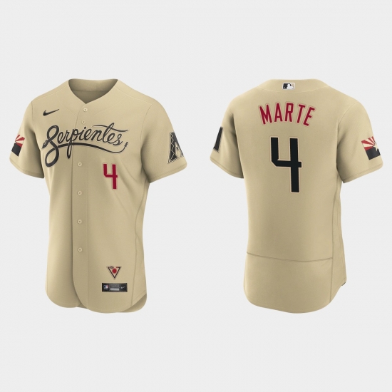 Arizona Diamondbacks 4 Ketel Marte Men Nike 2021 City Connect Authentic MLB Jersey Gold Arizona Diamondbacks 4 Ketel Marte Men Nike 2021 City Connect Authentic MLB Jersey Gold