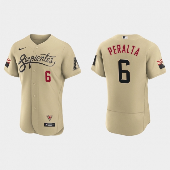 Arizona Diamondbacks 6 David Peralta Men Nike 2021 City Connect Authentic MLB Jersey Gold Arizona Diamondbacks 6 David Peralta Men Nike 2021 City Connect Authentic MLB Jersey Gold