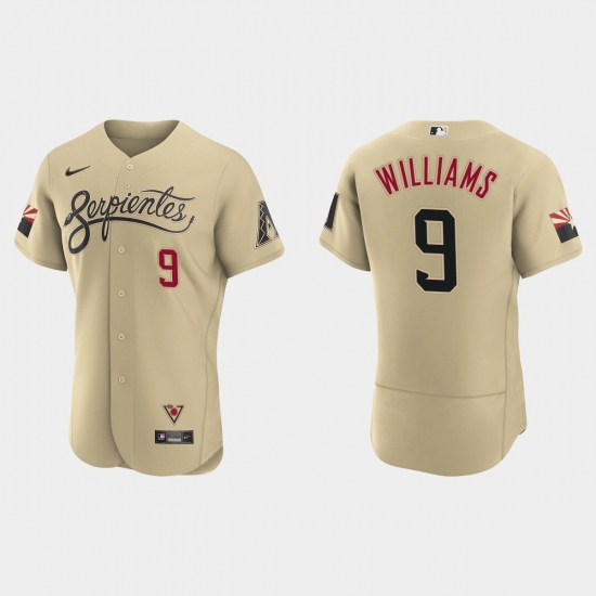 Arizona Diamondbacks 9 Matt Williams Men Nike 2021 City Connect Authentic MLB Jersey Gold Arizona Diamondbacks 9 Matt Williams Men Nike 2021 City Connect Authentic MLB Jersey Gold