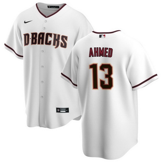 Men Arizona Diamondbacks 13 Nick Ahmed White Cool Base Stitched Baseball Jerseys Men Arizona Diamondbacks 13 Nick Ahmed White Cool Base Stitched Baseball Jerseys