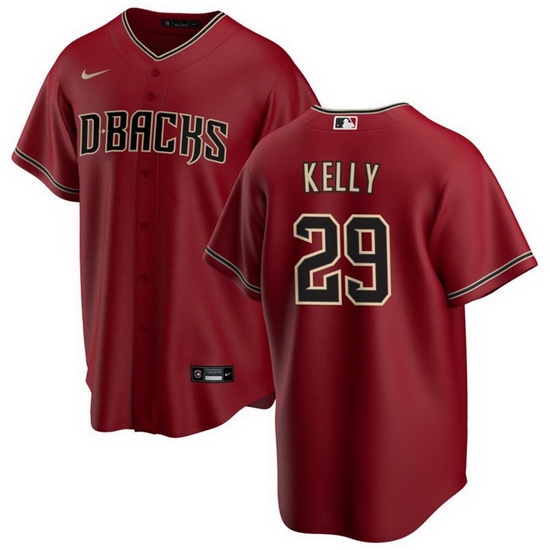 Men Arizona Diamondbacks 29 Merrill Kelly Red Cool Base Stitched Baseball Jersey Men Arizona Diamondbacks 29 Merrill Kelly Red Cool Base Stitched Baseball Jersey