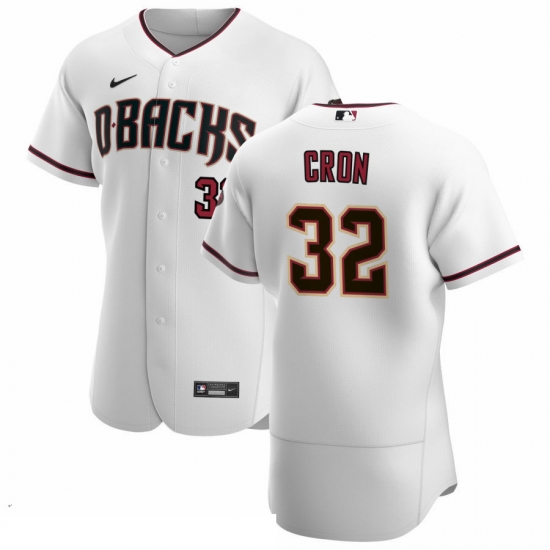 Men Arizona Diamondbacks 32 Kevin Cron Men Nike White Crimson Flex Base Home Team MLB Jersey Men Arizona Diamondbacks 32 Kevin Cron Men Nike White Crimson Flex Base Home Team MLB Jersey