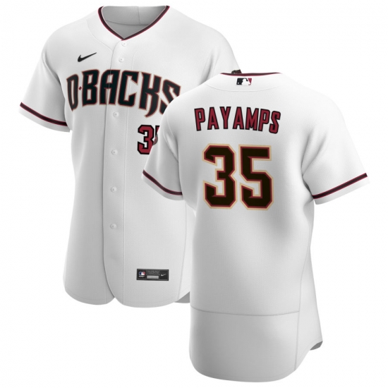 Men Arizona Diamondbacks 35 Joel Payamps Men Nike White Crimson Flex Base Home Team MLB Jersey Men Arizona Diamondbacks 35 Joel Payamps Men Nike White Crimson Flex Base Home Team MLB Jersey