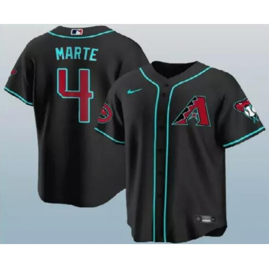 Men Arizona Diamondbacks #4 Ketel Marte 2024 Black Stitched MLB Jersey Men Arizona Diamondbacks #4 Ketel Marte 2024 Black Stitched MLB Jersey