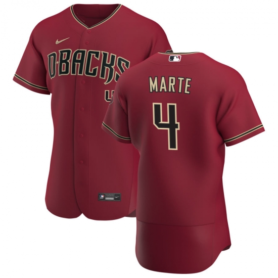 Men Arizona Diamondbacks 4 Ketel Marte Men Nike Crimson Flex Base Alternate Team MLB Jersey Men Arizona Diamondbacks 4 Ketel Marte Men Nike Crimson Flex Base Alternate Team MLB Jersey