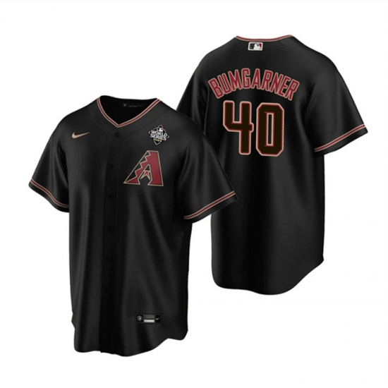Men Arizona Diamondbacks 40 Madison Bumgarner Black 2023 World Series Cool Base Stitched Baseball Jersey Men Arizona Diamondbacks 40 Madison Bumgarner Black 2023 World Series Cool Base Stitched Baseball Jersey