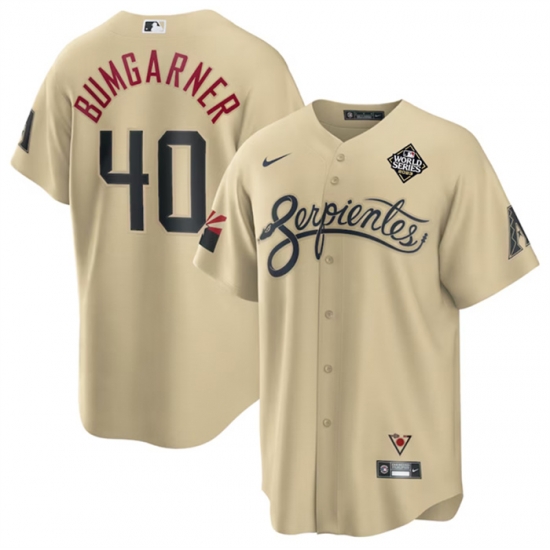 Men Arizona Diamondbacks 40 Madison Bumgarner Gold 2023 World Series City Connect Cool Base Stitched Baseball Jersey Men Arizona Diamondbacks 40 Madison Bumgarner Gold 2023 World Series City Connect Cool Base Stitched Baseball Jersey