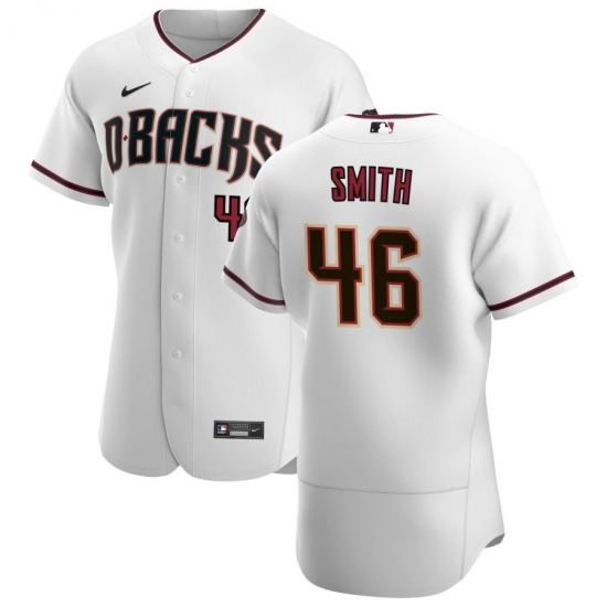 Men Arizona Diamondbacks 46 Riley Smith Men Nike White Crimson Flex Base Home Team MLB Jersey Men Arizona Diamondbacks 46 Riley Smith Men Nike White Crimson Flex Base Home Team MLB Jersey