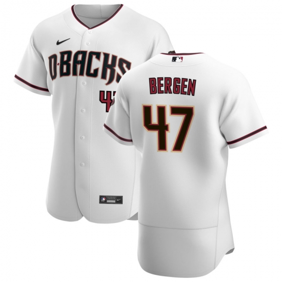 Men Arizona Diamondbacks 47 Travis Bergen Men Nike White Crimson Flex Base Home Team MLB Jersey Men Arizona Diamondbacks 47 Travis Bergen Men Nike White Crimson Flex Base Home Team MLB Jersey