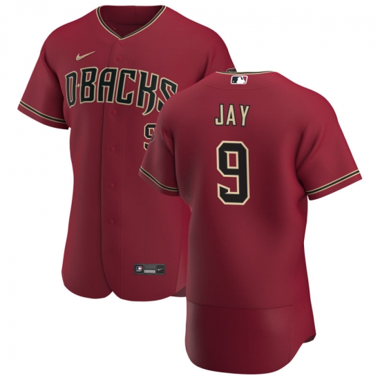 Men Arizona Diamondbacks 9 Jon Jay Men Nike Crimson Flex Base Alternate Team MLB Jersey Men Arizona Diamondbacks 9 Jon Jay Men Nike Crimson Flex Base Alternate Team MLB Jersey