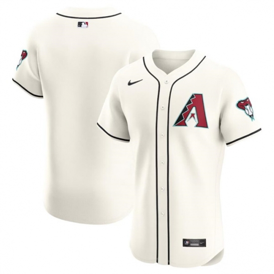 Men Arizona Diamondbacks Blank Cream Flex Base Stitched Jersey Men Arizona Diamondbacks Blank Cream Flex Base Stitched Jersey