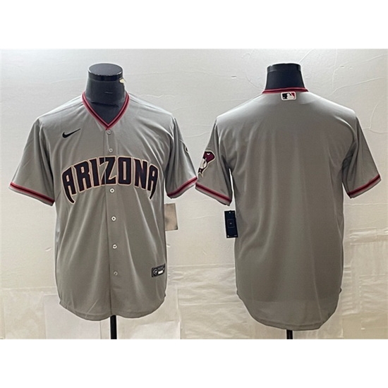 Men Arizona Diamondbacks Blank Grey Cool Base Stitched Baseball Jersey Men Arizona Diamondbacks Blank Grey Cool Base Stitched Baseball Jersey