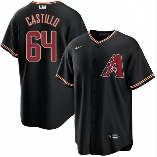 Men Diego Castillo Arizona Diamondbacks Alternate Black Jersey Men Diego Castillo Arizona Diamondbacks Alternate Black Jersey