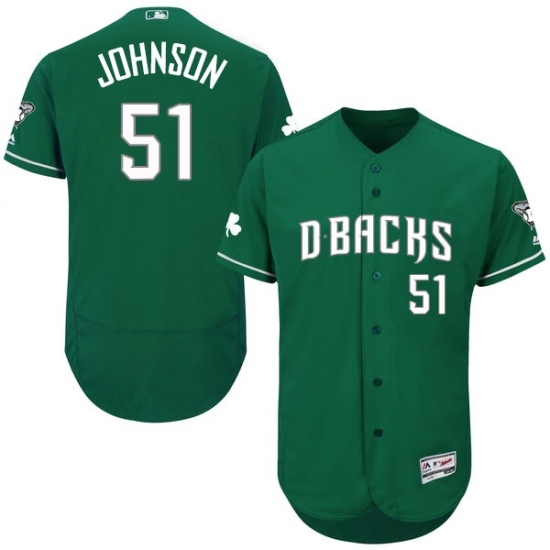 Men Majestic Arizona Diamondbacks 51 Randy Johnson Green Celtic Flexbase Authentic Collection MLB Jersey Men Majestic Arizona Diamondbacks 51 Randy Johnson Green Celtic Flexbase Authentic Collection MLB Jersey