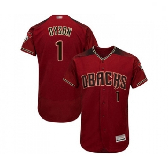 Mens Arizona Diamondbacks 1 Jarrod Dyson Red Alternate Authentic Collection Flex Base Baseball Jersey Mens Arizona Diamondbacks 1 Jarrod Dyson Red Alternate Authentic Collection Flex Base Baseball Jersey