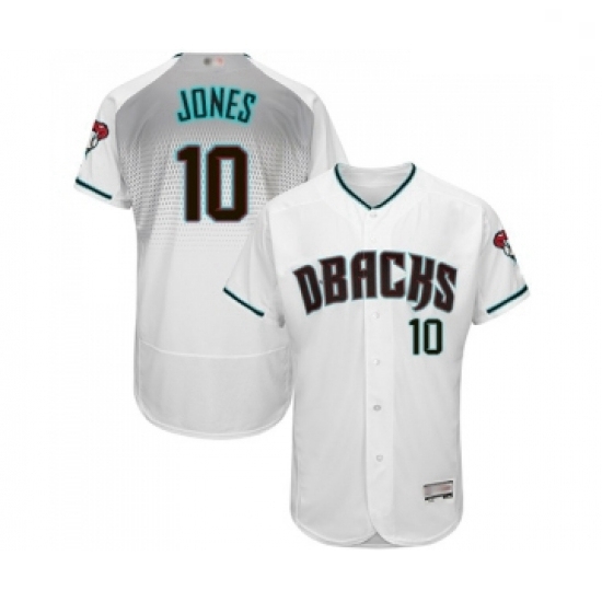 Mens Arizona Diamondbacks 10 Adam Jones White Teal Alternate Authentic Collection Flex Base Baseball Jersey Mens Arizona Diamondbacks 10 Adam Jones White Teal Alternate Authentic Collection Flex Base Baseball Jersey