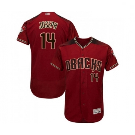 Mens Arizona Diamondbacks 14 Caleb Joseph Red Alternate Authentic Collection Flex Base Baseball Jersey Mens Arizona Diamondbacks 14 Caleb Joseph Red Alternate Authentic Collection Flex Base Baseball Jersey