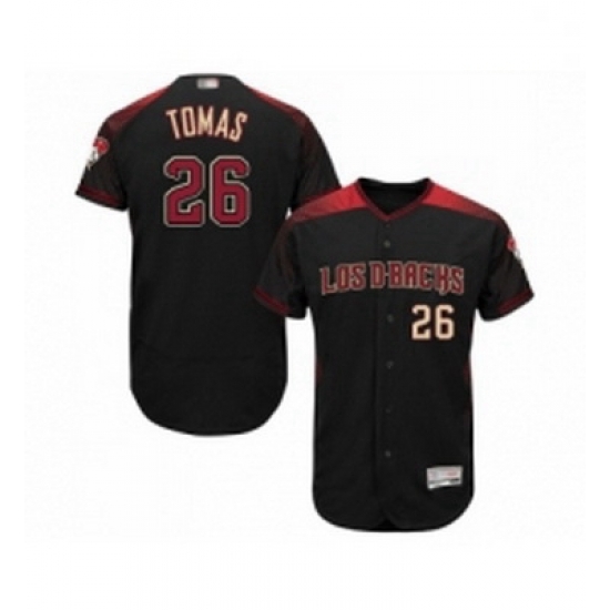 Mens Arizona Diamondbacks 26 Yasmany Tomas Black Alternate Authentic Collection Flex Base Baseball Jersey Mens Arizona Diamondbacks 26 Yasmany Tomas Black Alternate Authentic Collection Flex Base Baseball Jersey