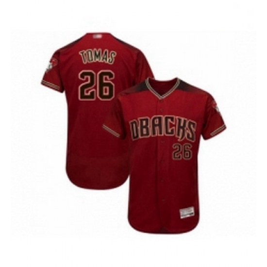 Mens Arizona Diamondbacks 26 Yasmany Tomas Red Alternate Authentic Collection Flex Base Baseball Jersey Mens Arizona Diamondbacks 26 Yasmany Tomas Red Alternate Authentic Collection Flex Base Baseball Jersey