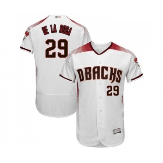 Mens Arizona Diamondbacks 29 Jorge De La Rosa White Home Authentic Collection Flex Base Baseball Jersey Mens Arizona Diamondbacks 29 Jorge De La Rosa White Home Authentic Collection Flex Base Baseball Jersey