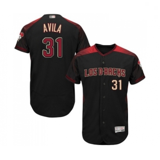Mens Arizona Diamondbacks 31 Alex Avila Black Alternate Authentic Collection Flex Base Baseball Jersey Mens Arizona Diamondbacks 31 Alex Avila Black Alternate Authentic Collection Flex Base Baseball Jersey