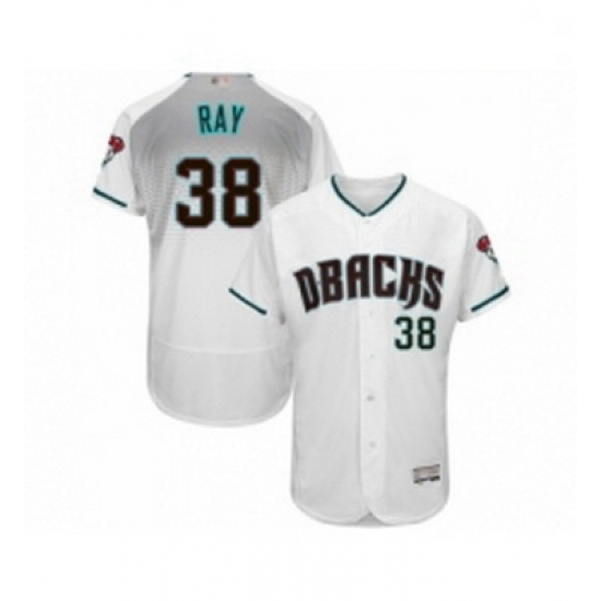Mens Arizona Diamondbacks 38 Robbie Ray White Teal Alternate Authentic Collection Flex Base Baseball Jersey Mens Arizona Diamondbacks 38 Robbie Ray White Teal Alternate Authentic Collection Flex Base Baseball Jersey