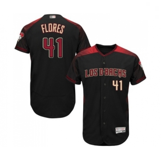 Mens Arizona Diamondbacks 41 Wilmer Flores Black Alternate Authentic Collection Flex Base Baseball Jersey Mens Arizona Diamondbacks 41 Wilmer Flores Black Alternate Authentic Collection Flex Base Baseball Jersey