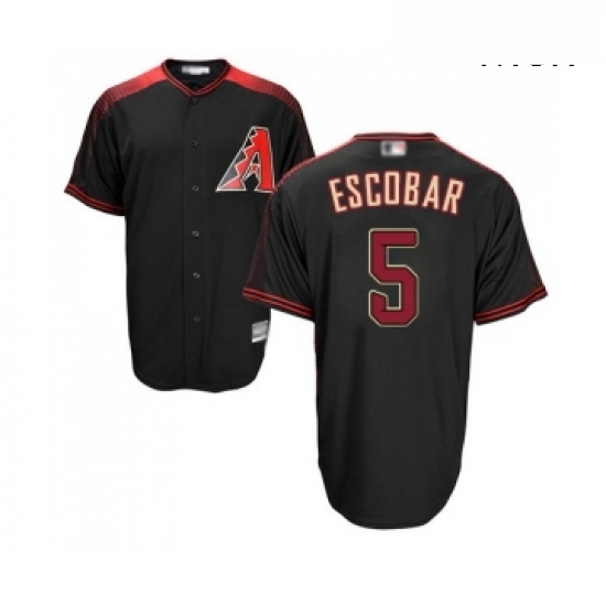 Mens Arizona Diamondbacks 5 Eduardo Escobar Replica Black Brick Alternate Home Cool Base Baseball Jersey Mens Arizona Diamondbacks 5 Eduardo Escobar Replica Black Brick Alternate Home Cool Base Baseball Jersey