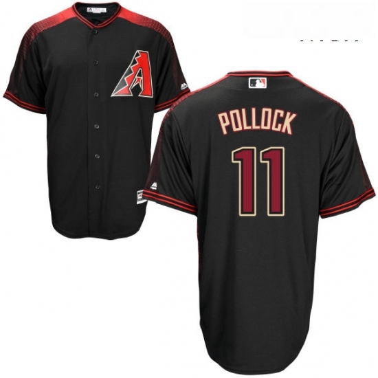 Mens Majestic Arizona Diamondbacks 11 A J Pollock Replica Black Alternate Home Cool Base MLB Jersey Mens Majestic Arizona Diamondbacks 11 A J Pollock Replica Black Alternate Home Cool Base MLB Jersey