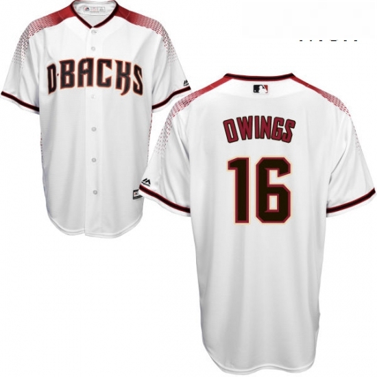 Mens Majestic Arizona Diamondbacks 16 Chris Owings Replica White Home Cool Base MLB Jersey Mens Majestic Arizona Diamondbacks 16 Chris Owings Replica White Home Cool Base MLB Jersey