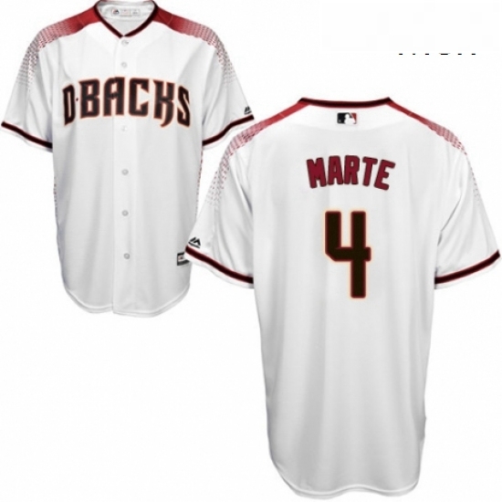 Mens Majestic Arizona Diamondbacks 4 Ketel Marte Replica White Home Cool Base MLB Jersey Mens Majestic Arizona Diamondbacks 4 Ketel Marte Replica White Home Cool Base MLB Jersey